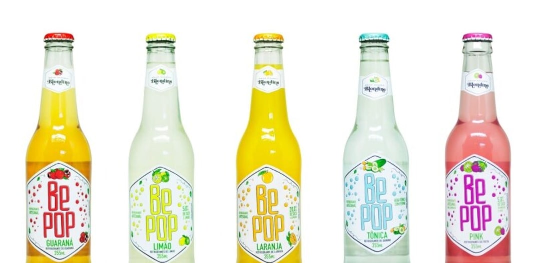 Linha de refrigerantes Be Pop, da Blondine. Foto: Divulgação