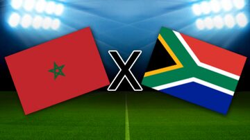 Marrocos e África do Sul se enfrentam pela Copa Africana de Nações. Foto: Arte/ Estadão