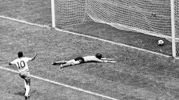 Pelé na final da Copa do Mundo de 1970. Foto: Oswaldo Palermo/AE