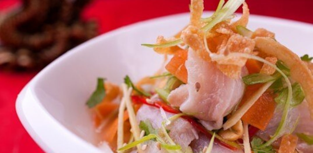 Ceviche chifa, estará no menu do restaurante Chifa Wok. Foto: Divulgação