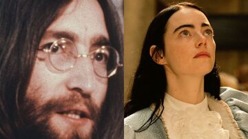 Filho de John Lennon elogia Emma Stone em 'Pobres Criaturas' e brinca que gostaria que ela interpretasse o pai no cinema. Foto: Divulgação/Apple TV+ e Searchlight Pictures