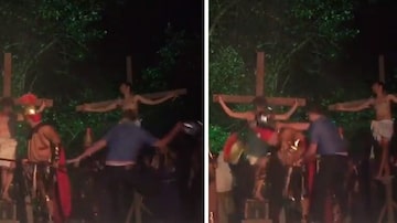 'Foi cancelada a Páscoa, salvaram Jesus em Nova Hartz', escreveu internauta que publicou o vídeo nas redes sociais. Foto: Facebook / @fernandopereirarock