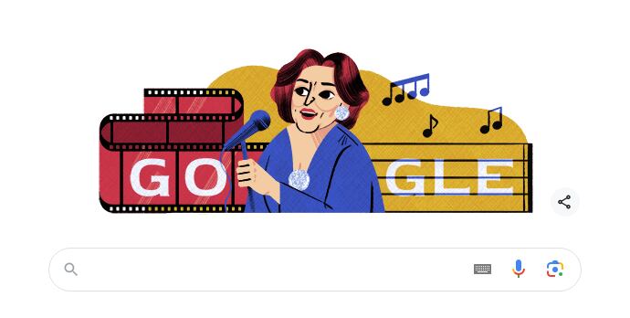 Bibi Ferreira foi homenageada no Doodle do Google em 1.º de junho de 2024, data em que faria 102 anos de idade, se viva.