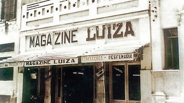 A primeira loja do Magazine Luiza, em Franca. Foto: Magazine Luiza