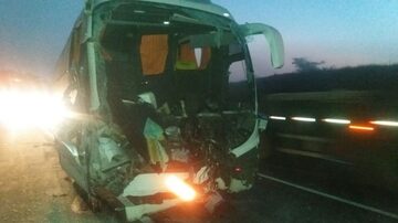 O acidente aconteceuna BR-381, em Nepomuceno, Região Sul de Minas. Foto: Polícia Rodoviária Federal