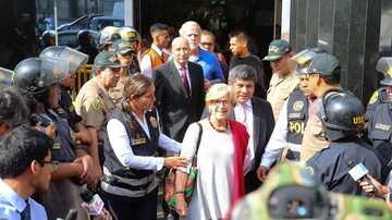 A ex-prefeita de Lima Susana Villarán chega para audiência em tribunal na capital peruana. Foto: EFE/ Vidal Tarqui/Agencia Andina