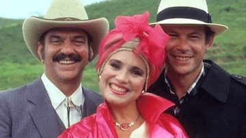 Lima Duarte, Regina Duarte e José Wilker. Foto: Globo