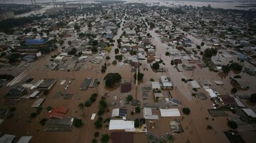 Estado do Rio Grande do Sul sofre com inundações e desabamentos em período de chuva intensa