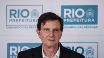 O prefeito do Rio de Janeiro e candidato a reeleição Marcelo Crivella (Republicanos). Foto: Yasuypshi Chiba/AFP