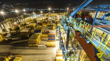Contêineres no Porto de Santos. Foto: Maersk