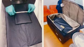 Autoridades da Tailândia afirmam que funcionários do aeroporto descobriram compartimentos ocultos nas malas. Foto: Reprodução