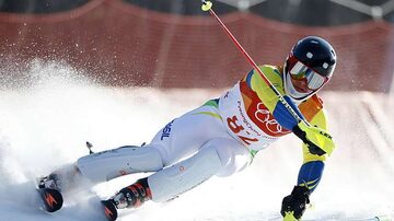Michel Macedo é um dos destaques do Brasil no esqui alpino. Foto: Dominic Ebenbichier/Reuters