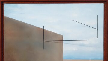'A Esquina' remete à pinturas metafísicado italiano De Chirico. Foto: Jaime Acioli/Galeria Raquel Arnaud