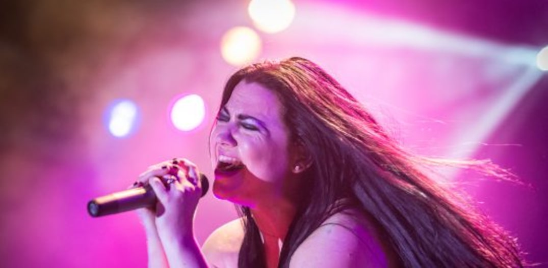 Vocalista da banda Evanescence. Foto: Stephan Solon/Divulgação