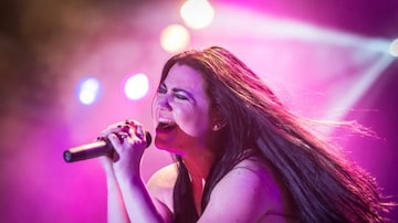 Vocalista da banda Evanescence. Foto: Stephan Solon/Divulgação