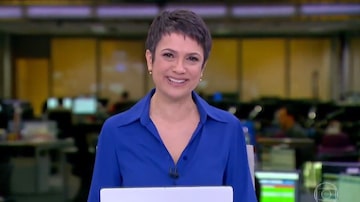 Sandra Annenberg ao se despedir do 'Jornal Hoje'. Foto: Reprodução do 'Jornal Hoje' (2019) / Globo