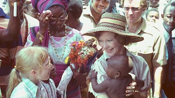 A ex-primeira-dama Rosalynn Carter durante visita à Nigéria, em 1978. Foto: Jimmy Carter Library