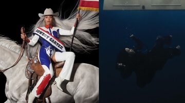 Beyoncé utilizou um sample de 'Aquecimento das Danadas' em 'Cowboy Carter', enquanto Billie Eilish levantou suspeitas de ter 'sampleado' o funk 'Malandramente'. Foto: @beyonce e @billieeilish via Instagram