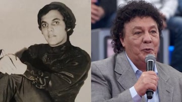 Antes e depois do cantor Wanderley Cardoso. Foto: Reprodução/TV Globo