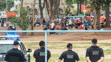 Polícia atua na região da Praça Princesa Isabelem atividades de policiamento preventivo e ostensivo. Foto: Daniel Teixeira/Estadão