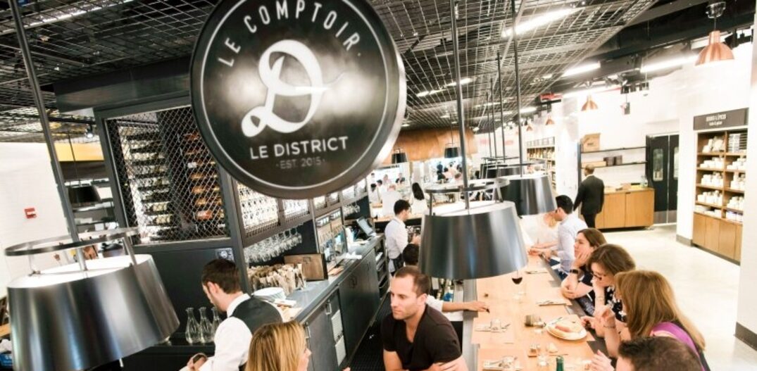 Le District, um food hall de comida francesa. Foto: Karsten Moran|The New York Times