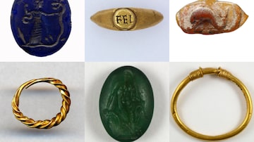 Os objetos roubados incluem joias de ouro e gemas, datadas desde o século XV a.C. Foto: Montagem / Reprodução / British Museum