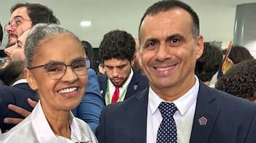 A ministra do Meio Ambiente, Marina Silva, ao lado de Sérgio Xavier. Foto: Divulgação/governo federal