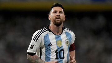 Lionel Messi pela seleção argentina. Foto: Seleção Argentina via X