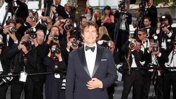 Tom Cruise esteve presente para a exibição de 'Top Gun: Maverick' no 75.º Festival de Cannes. Foto: Sebastien Nogier/EFE/EPA
