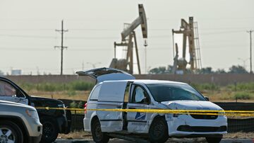 O veículo dos correios roubado pelo atiradorSeth Aaron Ator, de 36 anos, morto pela polícia após atirar em mais de 20 pessoas, matando 7, na cidade de Odessa, Texas. Foto: Sue Ogrocki/AP Photo