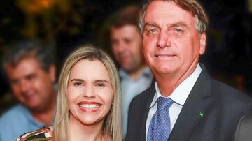 Clarissa e Bolsonaro. Foto: Reprodução