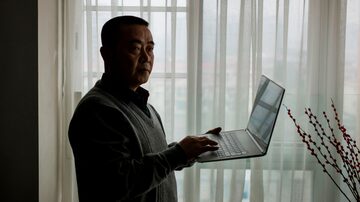 O dissidente chinês Huang Qi já recebeu duas vezes umprêmio de liberdade de imprensa da ONG Repórteres Sem Fronteiras. Foto: Fred Dufour/AFP