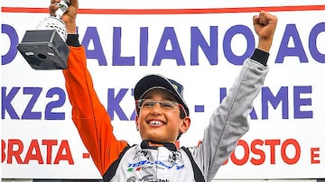Aos 11 anos, garoto brasileiro brilha no kart e já integra academia da Sauber. Foto: Divulgação/RF1