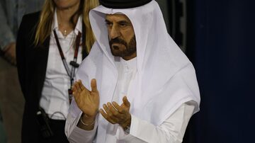 Formula One F1 - Bahrain Grand Prix - Bahrain International Circuit, Sakhir, Bahrain - March 1, 2024 FIA president Mohammed Ben Sulayem applauds after qualifying REUTERS/Hamad I Mohammed
