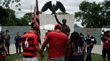 Ninho do Urubu, CT do Flamengo, onde morreram dez jogadores no dia 8 de fevereiro. Foto: Leo Correa/AP