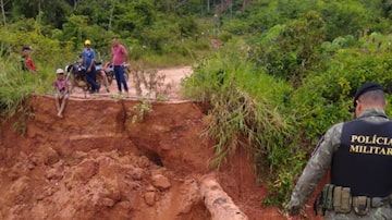 Barragem rompeu na sexta-feira, 29, em Rondônia. Foto: Polícia Ambiental/Divulgação