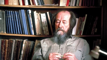 O escritor russo Alexander Soljenitsyn, Nobel de Literatura em 1970. Foto: Steve Liss