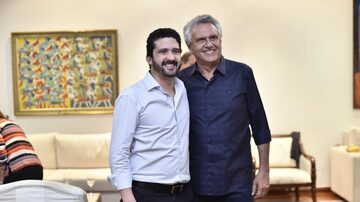 O governador de Goiás, Ronaldo Caiado, e seu filho. Foto: Reprodução Facebook