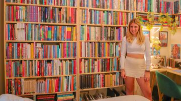 Leoni Lane, criadora do BookTok, criou clube do livro para interagir com seguidores. Foto: TikTok Brasil/Divulgação