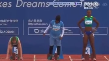 Atleta da Somália marca pior tempo da história. Foto: Reprodução/ CCTV