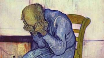 'Homem Velho com a Cabeça em Suas Mãos' (1890), de Van Gogh. Foto: Rijksmuseum Kröller-Müller