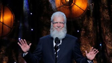 David Letterman no palco do Rock & Roll Hall of Fame, em abril de 2017. Foto: REUTERS/Lucas Jackson/File Photo