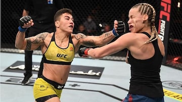 Jéssica Andrade nocauteia Katlyn Chookagian e alcança marca inédita no UFC. Foto: UFC