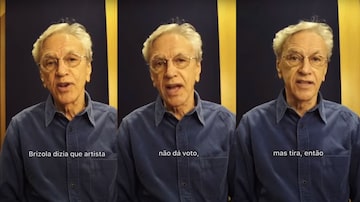 Caetano Veloso em vídeo da campanha #tiragomes. Foto: Reprodução