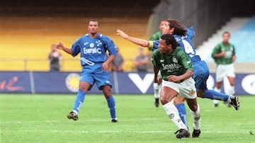 Oseás marcou o gol do título do Palmeiras na Copa do Brasil de 1998. Foto: Agliberto Lima/Estadão - 30/05/1998