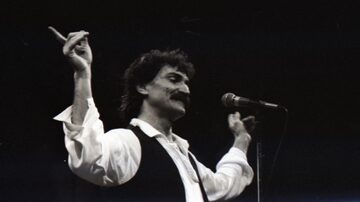 O cantor Belchior em show no Centro Cultural São Paulo, em 1988. Foto: Ana Cristina Leme/Estadão