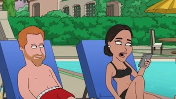 Meghan Markle e o príncipe Harry foram ridicularizados em um novo episódio de 'Family Guy'. Foto: Reprodução de vídeo/FOX