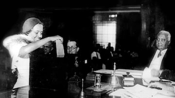 Bertha Lutz, candidata na eleição de 1933 pelo Partido Autonomista do Distrito Federal. Primeira suplente da legenda foi empossada deputada constituinte em 1936, após a morte do Deputado Candido Pessoa, 1925. Foto: TSE/Biblioteca do Congresso dos EUA