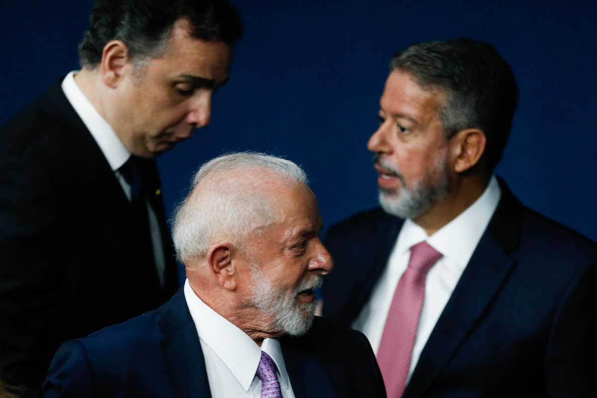 O presidente Lula e os presidentes do Senado, Rodrigo Pacheco, e da Câmara, Arthur Lira, ainda sem acerto para votar reforma tributária