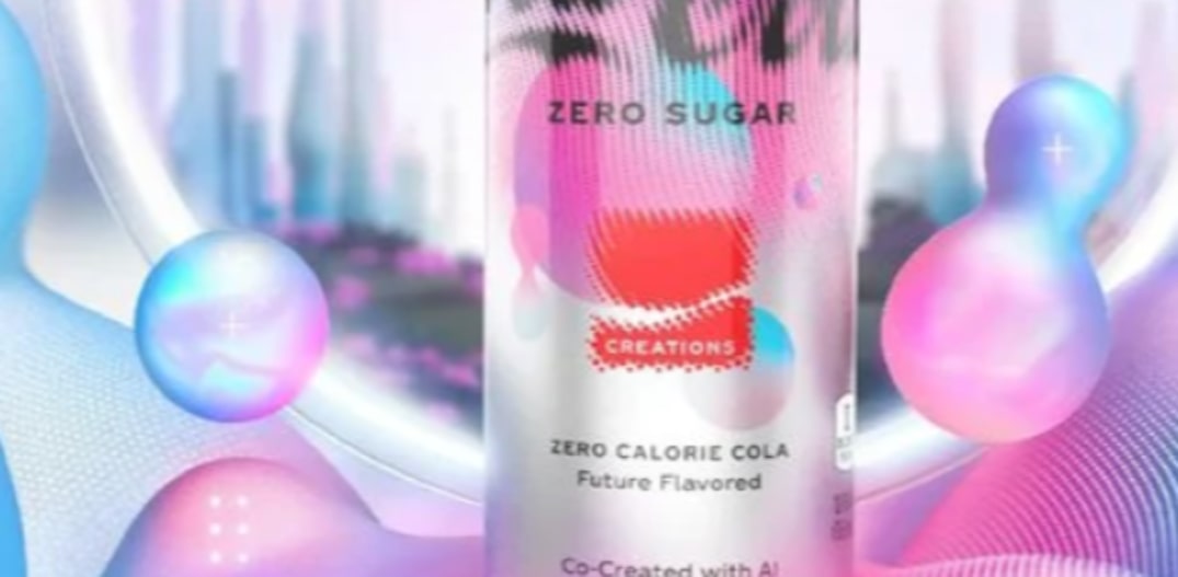 Coca-Cola lança novo sabor criado com inteligência artificial. Foto: Imagem @cocacolafr